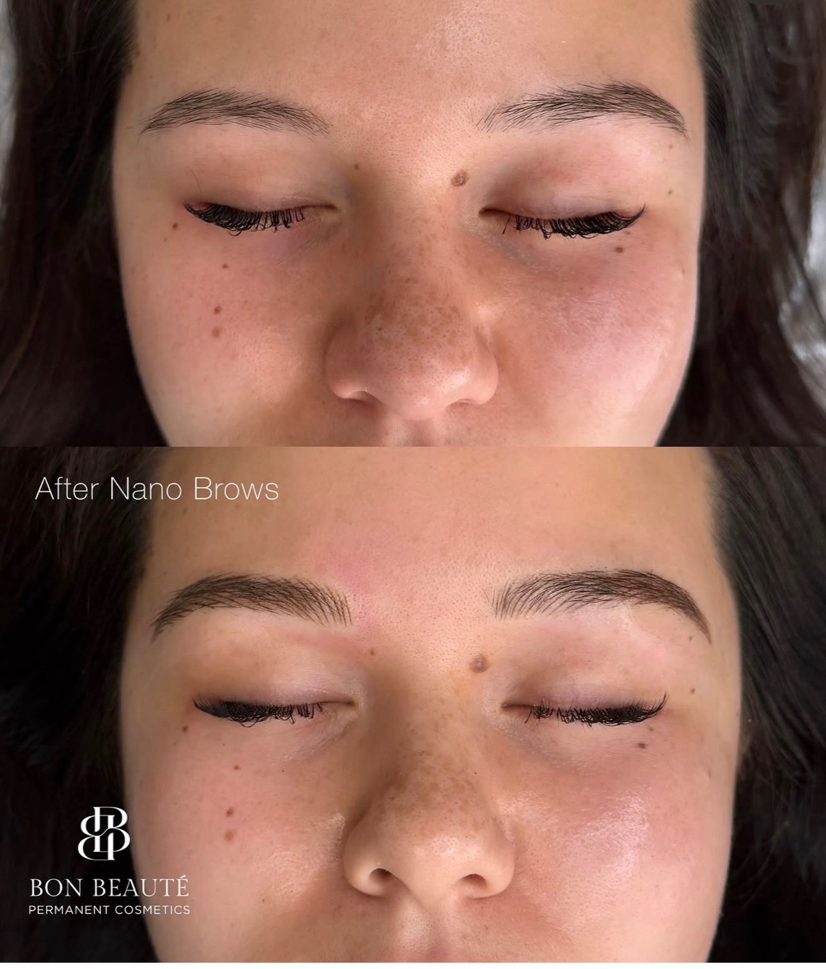 Nano brows before and after